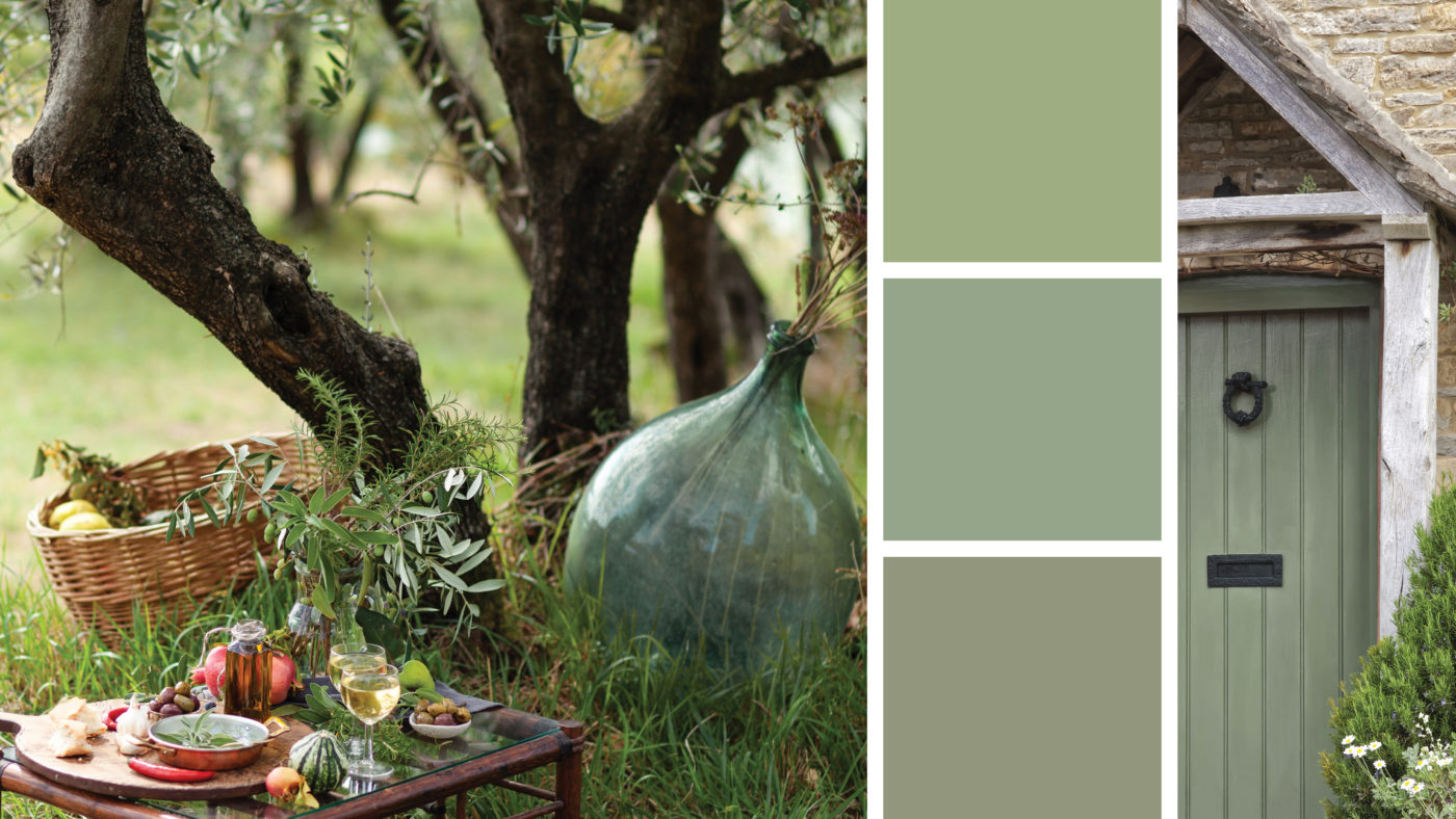 Colors of the Year: Blanched Thyme, Guacamole, and Breakfast Room Green