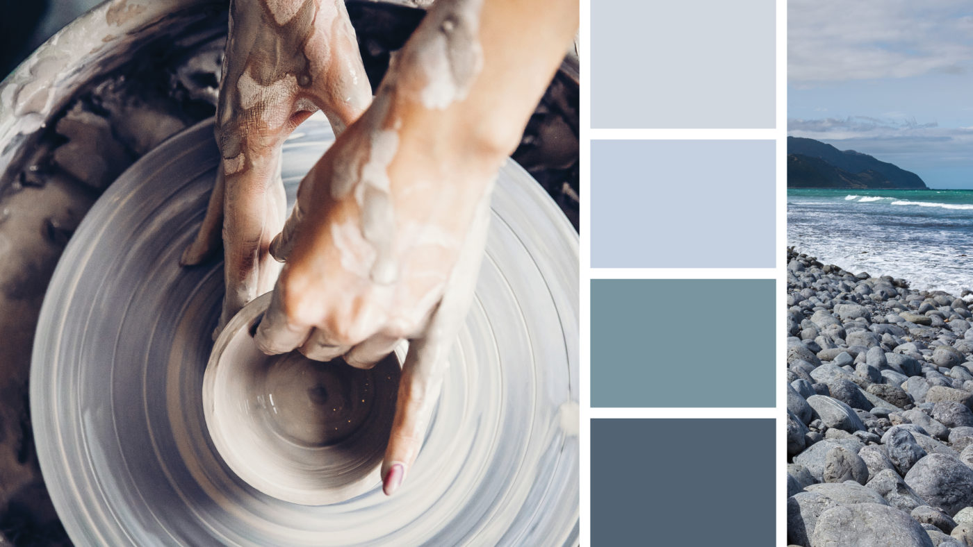 Colors of the Year: Bright Skies, Stone Blue, Mountain River, and Orchid Ash