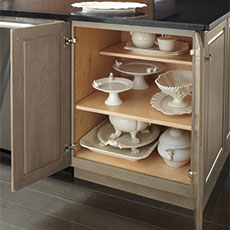 cabinet with china