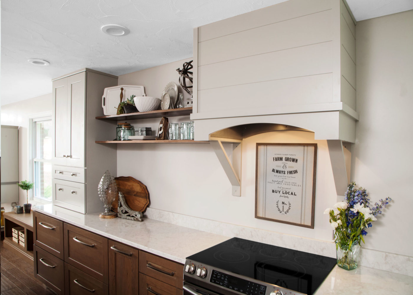 Floating Shelves are a must-have kitchen feature.