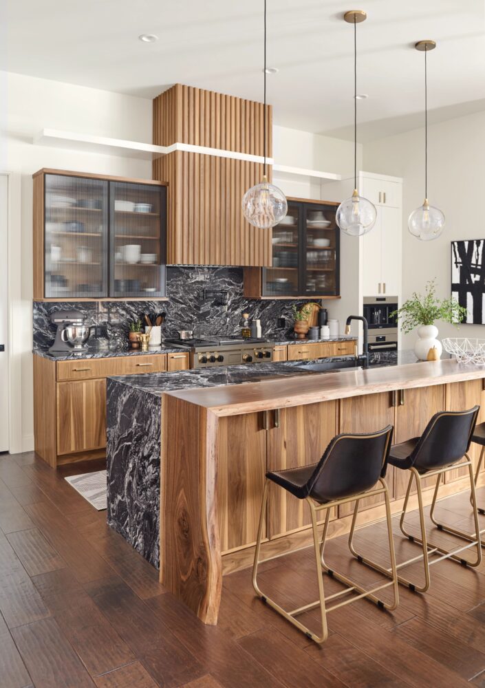 Kitchen using Walnut wood
