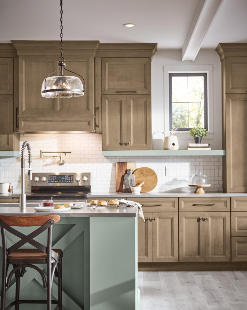 Kitchen cabinets.