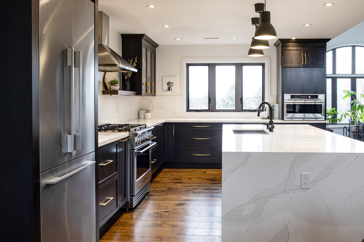 Kitchen Craft cabinets in layout by kitchen designer Teresa Spagnola