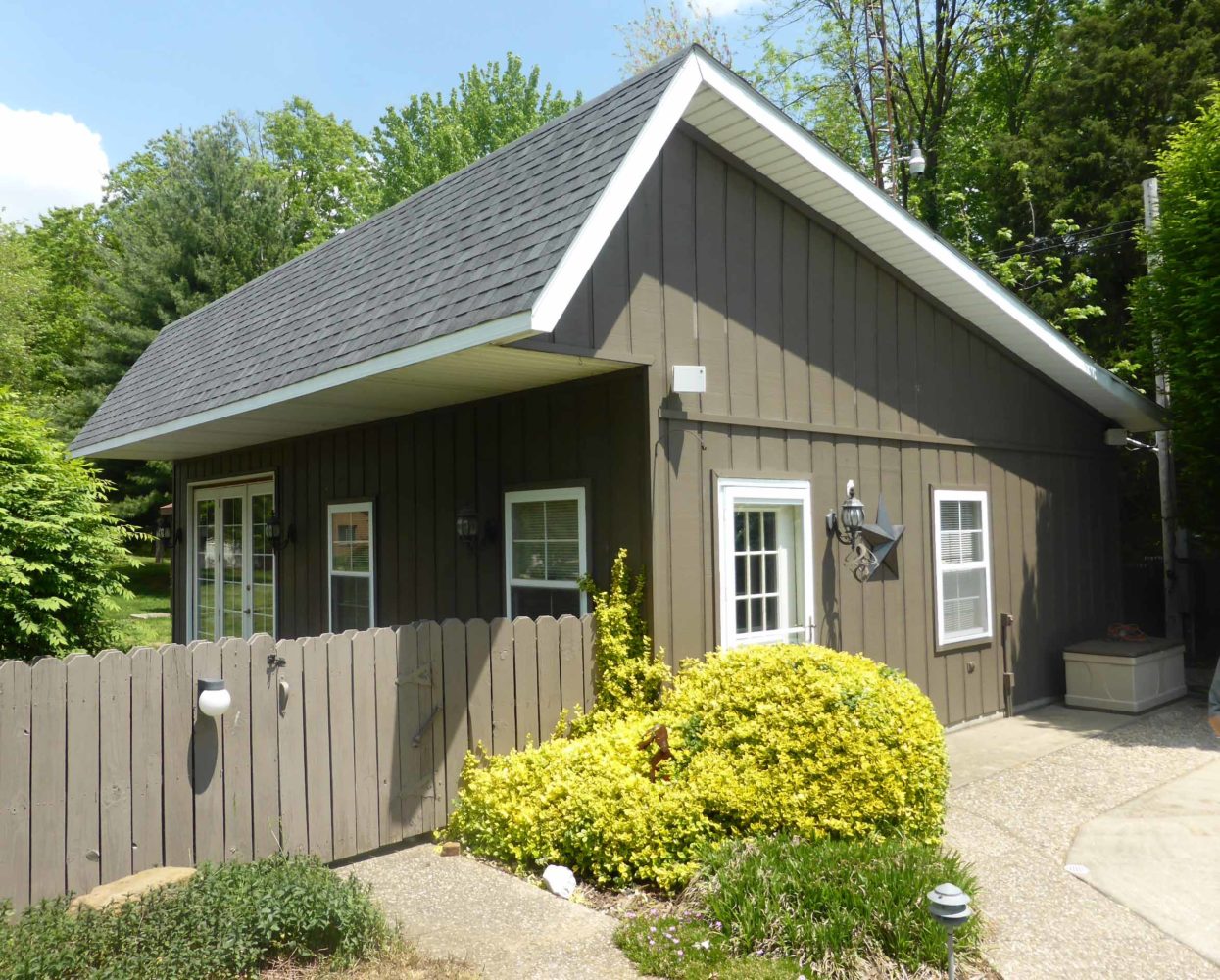 Exterior of an ADU before renovation.