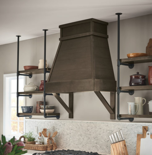 Shiplap Wood Range Hood