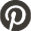 black and white pinterest icon